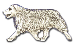 AUS12L- Large Australian Shepherd Running Design