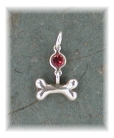 BNM11- SMD Bone w/Gemstone Charm/Pendant/Pin