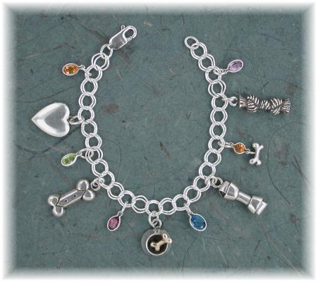 BWL46CB- Bowl with Bone Charm Bracelet