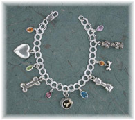 BWL46CB- Bowl with Bone Charm Bracelet