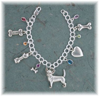 CHI46CB- Chihuahua Charm Bracelet