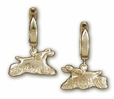 CSP12SED- Small Cocker Spaniel Running Design Earrings