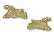 CSP12SE- Small Cocker Spaniel Running Design Post Earrings