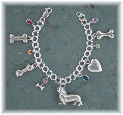 DCS46CB- Dachshund Charm Bracelet