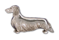 DCSLH10M- MD Long Hair Dachshund Standing Design