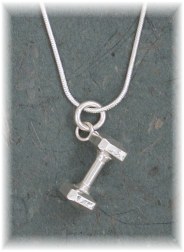 DMBL- LG Dumbbell Charm/Pendant/Pin