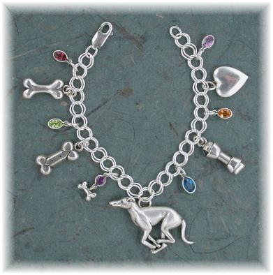 GHD46CB- Greyhound Charm Bracelet