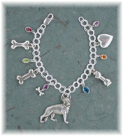 GSD46CB- German Shepherd Charm Bracelet