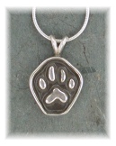 PAW13- Raised Paw Print Charm/Pendant/Pin