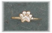 PAW14R- Petite Paw Print Ring