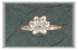 PAW16R- Small Paw Print Ring