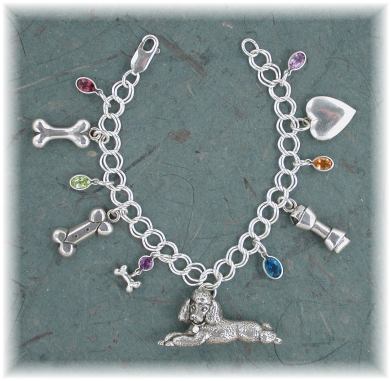 PDL46CB- Poodle Charm Bracelet