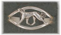 SAL12MCB- Saluki Running Design Cuff Bracelet